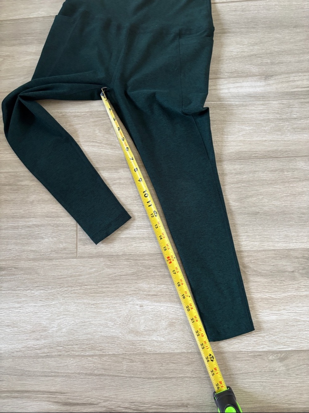 Beyond Yoga Green & Black Heathered Leggings With Pockets Size Large - Picture 8 of 12